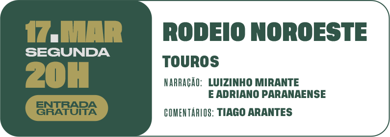 Rodeio Noroeste - 17 de Março