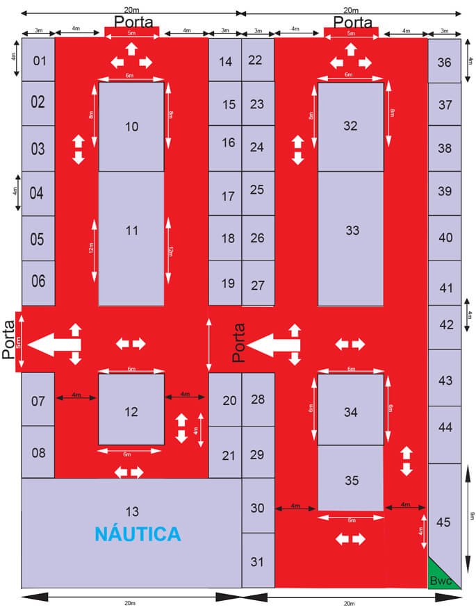 Mapa do Pavilhão